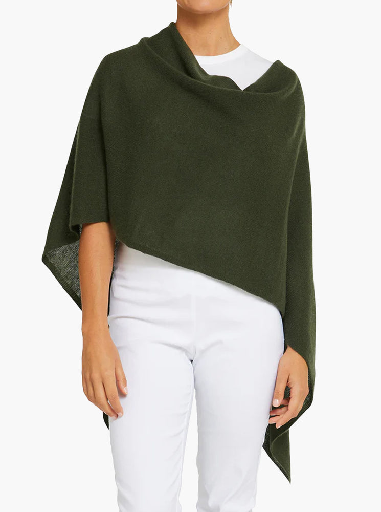 Cashmere Topper - Olive