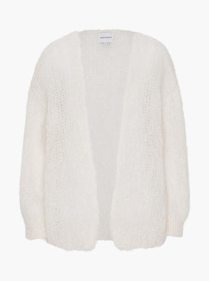 Olivia Mohair Cardigan Without Lurex - White