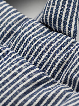 Ona Soft Bag - Cotton Navy Stripe