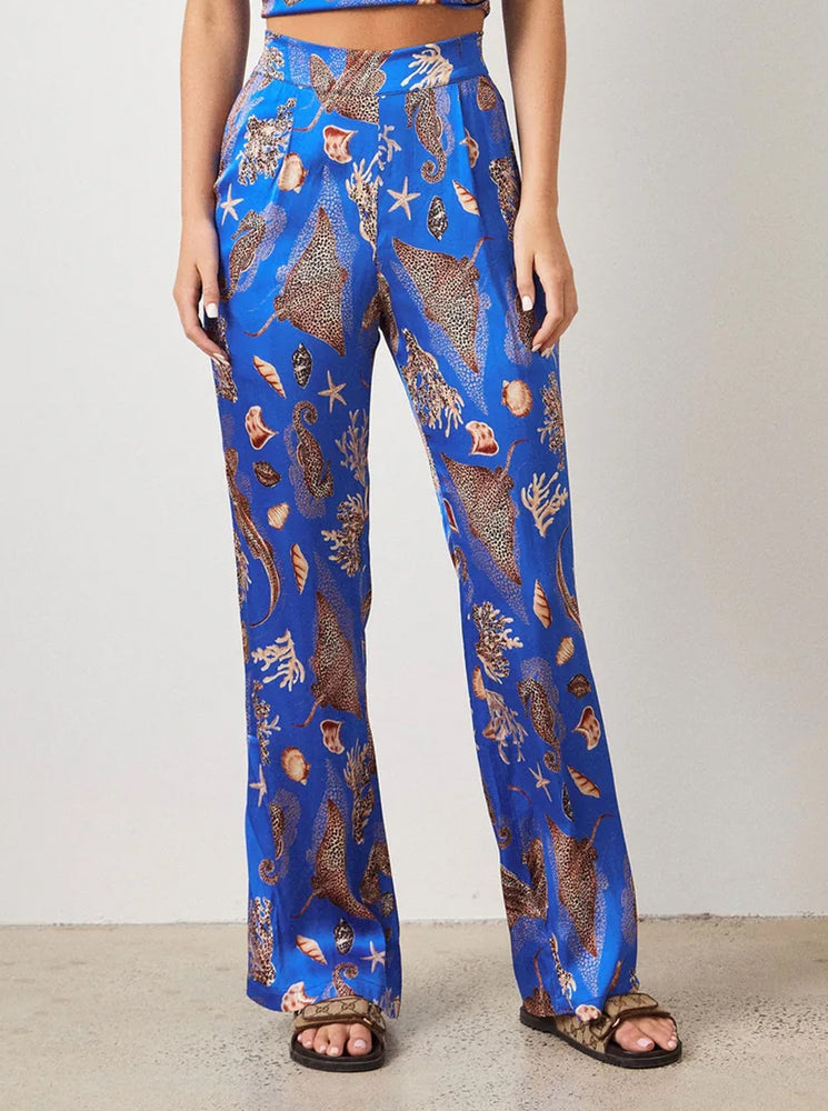 Fremantle Pant - Sealife Blue