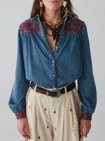 Phoebe Blouse - Blue Moon