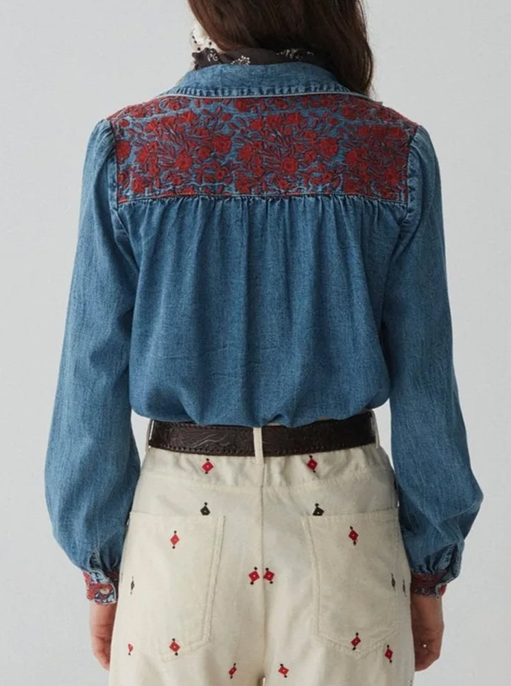 Phoebe Blouse - Blue Moon