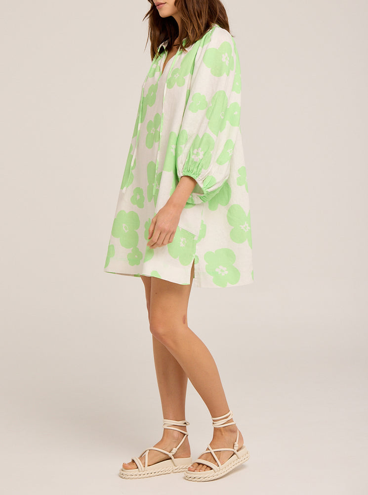 Sangria Dress - Pistachio Eden Print