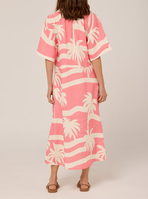 Josie Dress - Geranium Palma Print