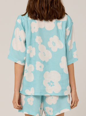 Angie Shirt - Lagoon Eden Print