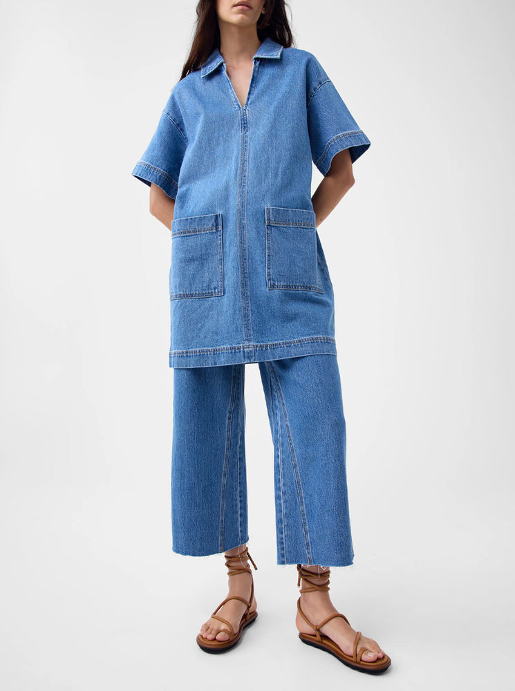 Romeo Denim Dress - Blue