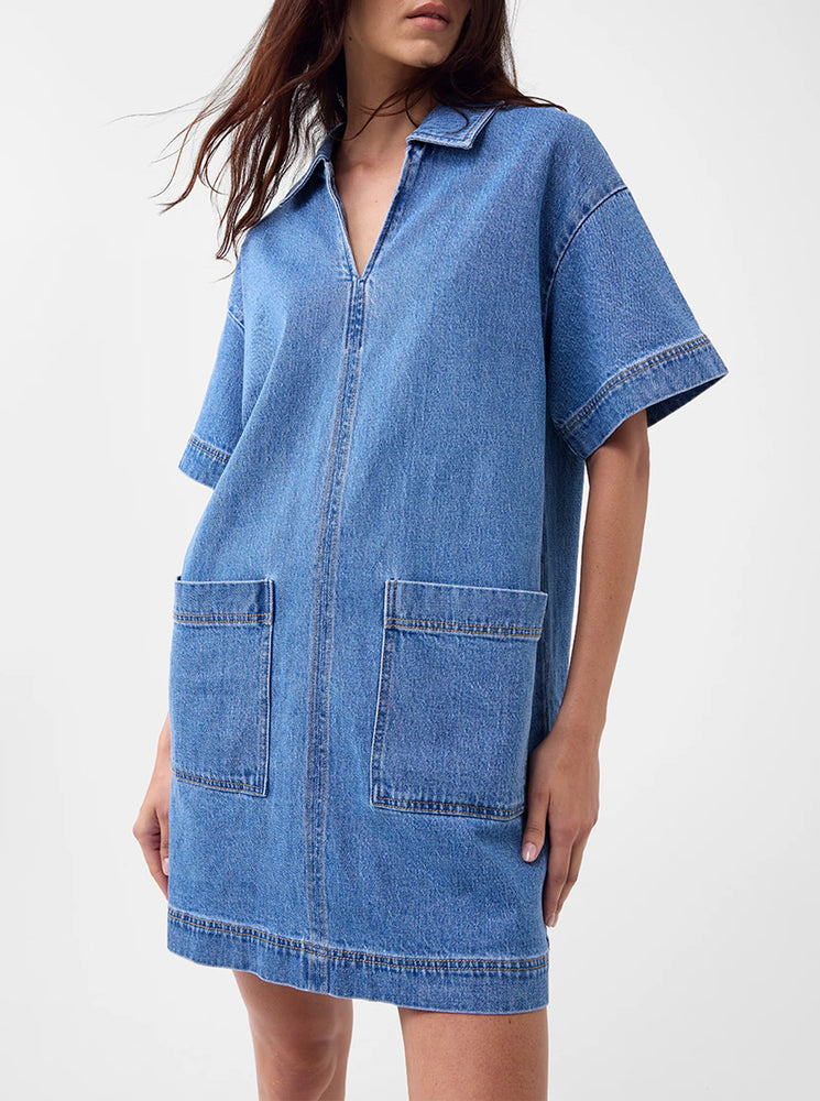 Romeo Denim Dress - Blue