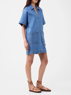 Romeo Denim Dress - Blue