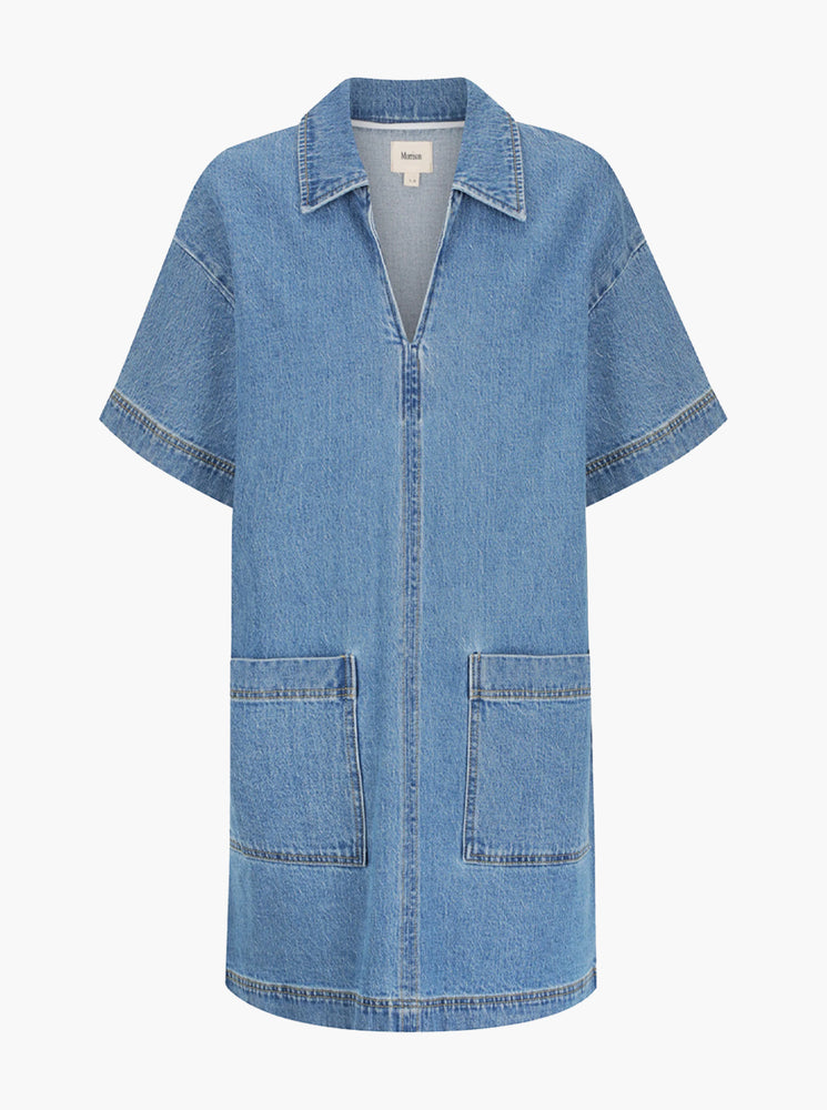 Romeo Denim Dress - Blue