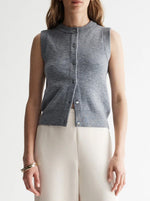 Rowan Knit Vest - Grey Marle