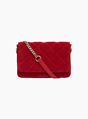 Sarah Crossbody - Red Suede