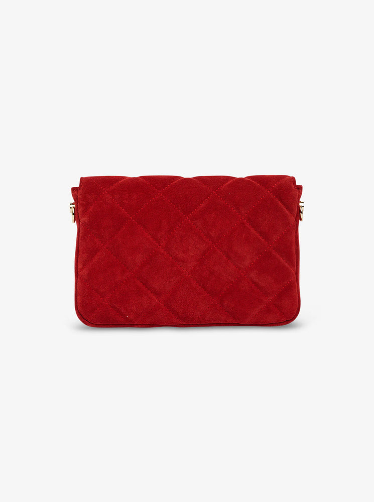 Sarah Crossbody - Red Suede