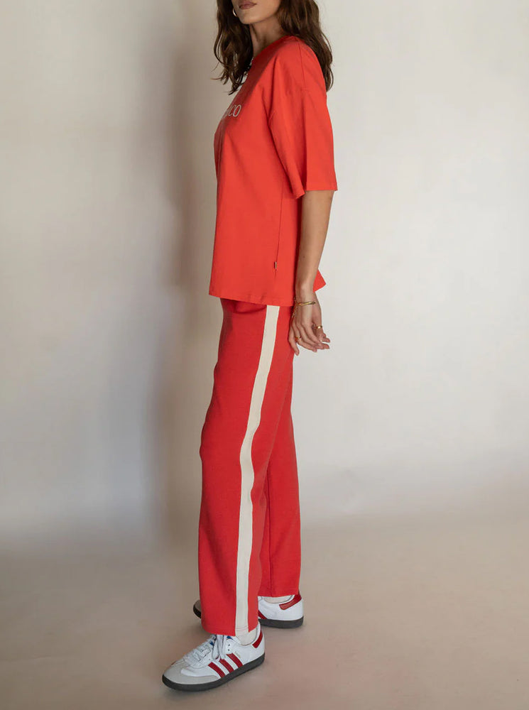 Serafina Knit Pant - Lobster Red