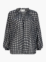 Stella Balloon Sleeve Blouse - Stella Black