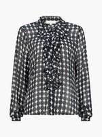 Stella Frill Front Blouse - Stella Black