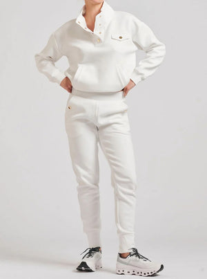 Lux Suba Pullover Sweatshirt - White