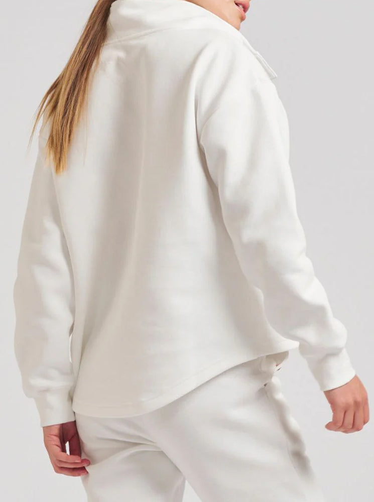 Lux Suba Pullover Sweatshirt - White