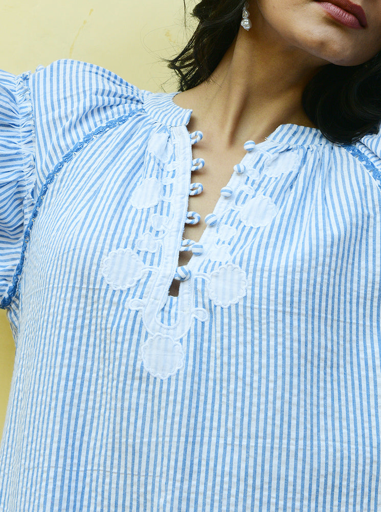 Symi Blouse - Blue