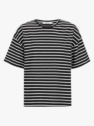 Archie Stripe Tee - Black/White