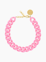 Flat Chain Necklace - Bubble Gum