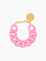 Flat Chain Bracelet - Bubble Gum