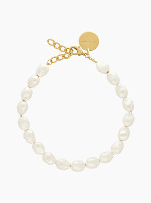 Organic Pearl Necklace Short - Pearl