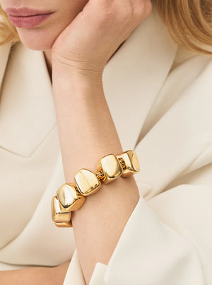 Organic Shaped Bracelet - Gold