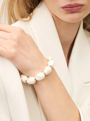 Organic Pearl Bracelet - Pearl