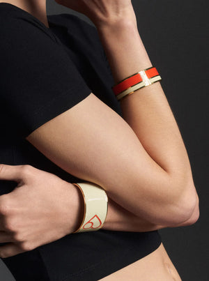 Vaporetto Bracelet - Orange Tangerine/Sand White