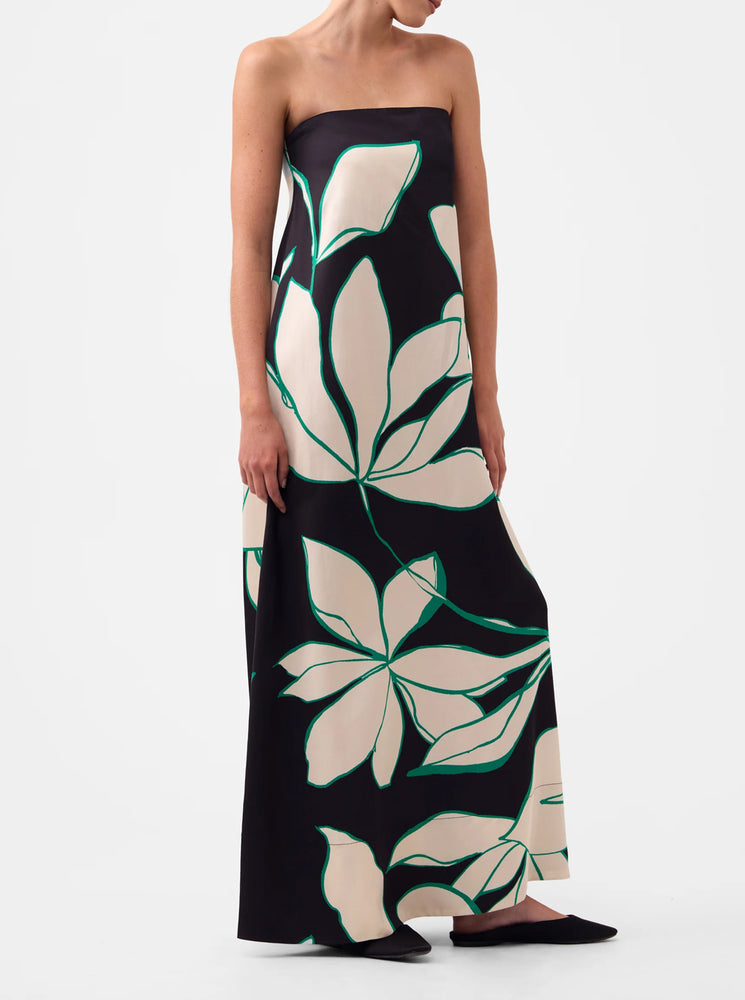 Willow Strapless Dress - Print