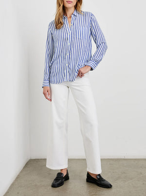 Wren Shirt -  Blue White