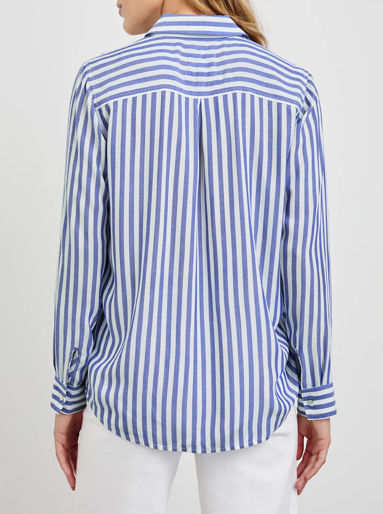 Wren Shirt -  Blue White