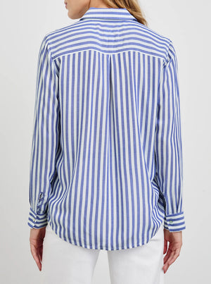 Wren Shirt -  Blue White