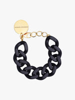 Flat Chain Bracelet - Matt Black