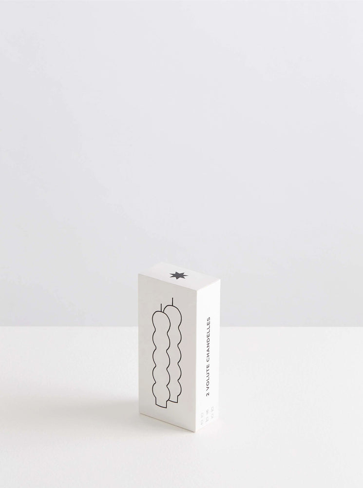 2 Volute Candles - Miel