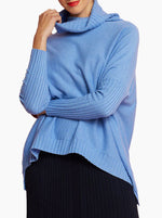 Sinead Roll Neck Knit - Cornflower Blue